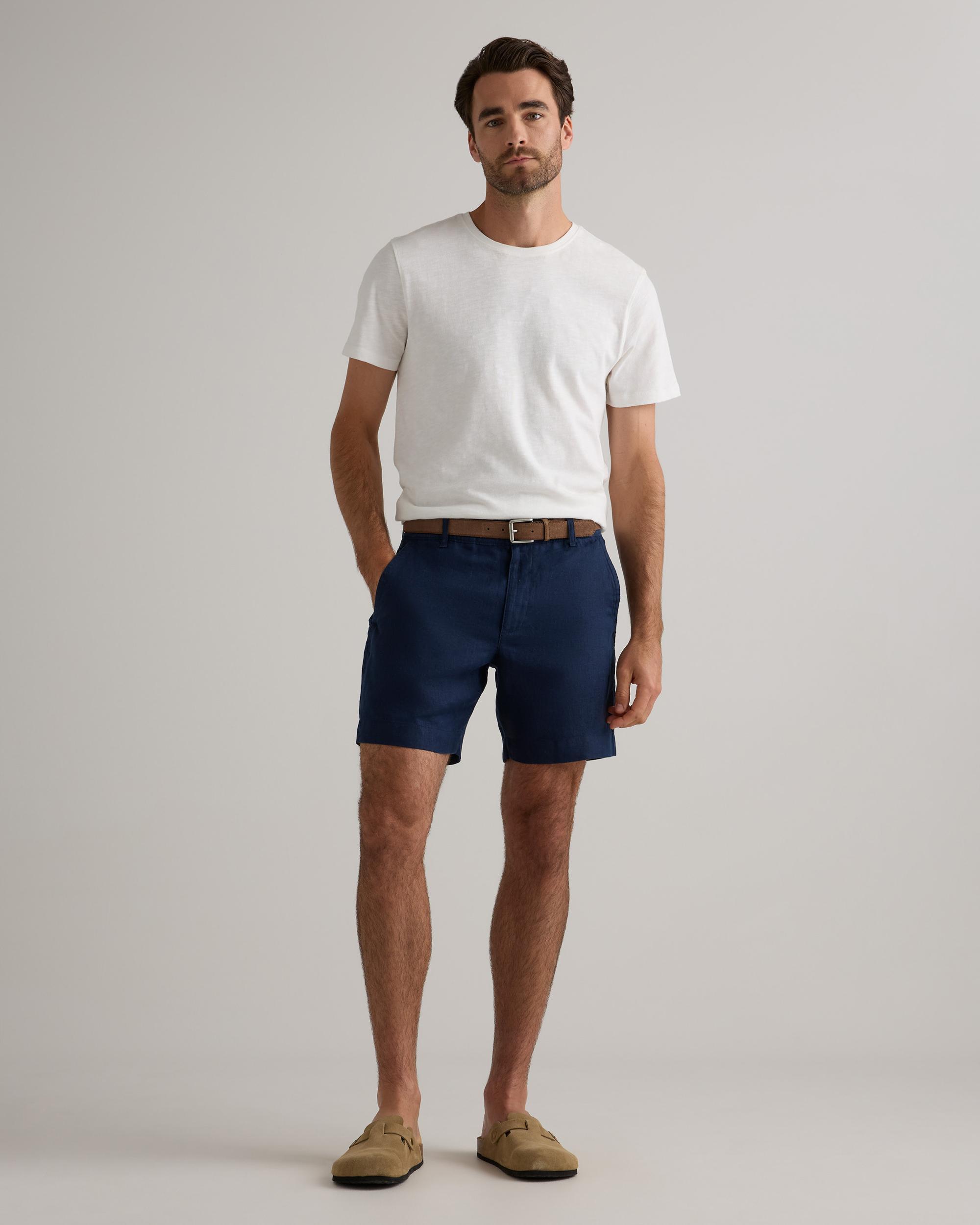 Quince | Men's 100% European Linen 7" Trouser Shorts Product Image