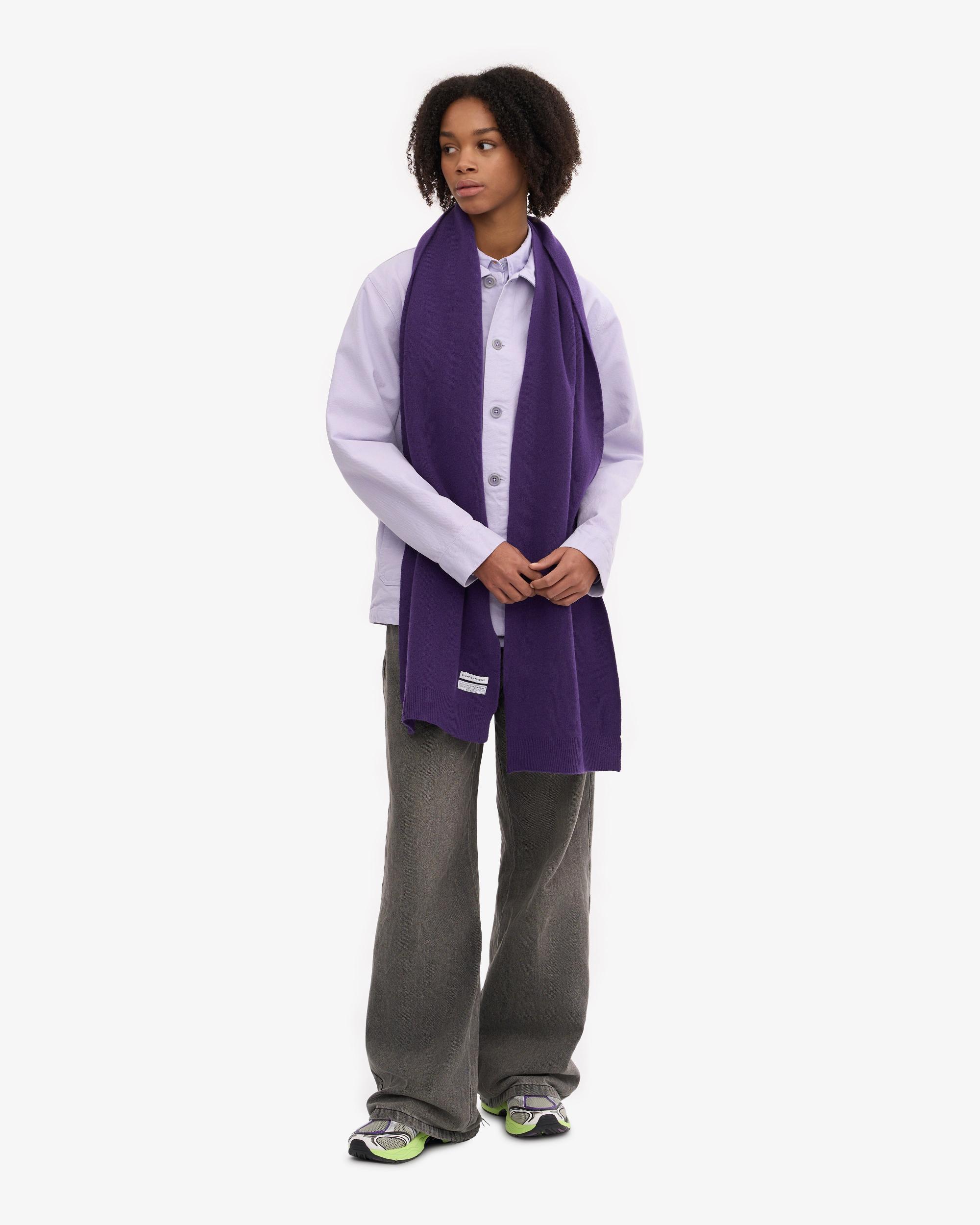 Merino Wool Scarf - Ultra Violet Product Image