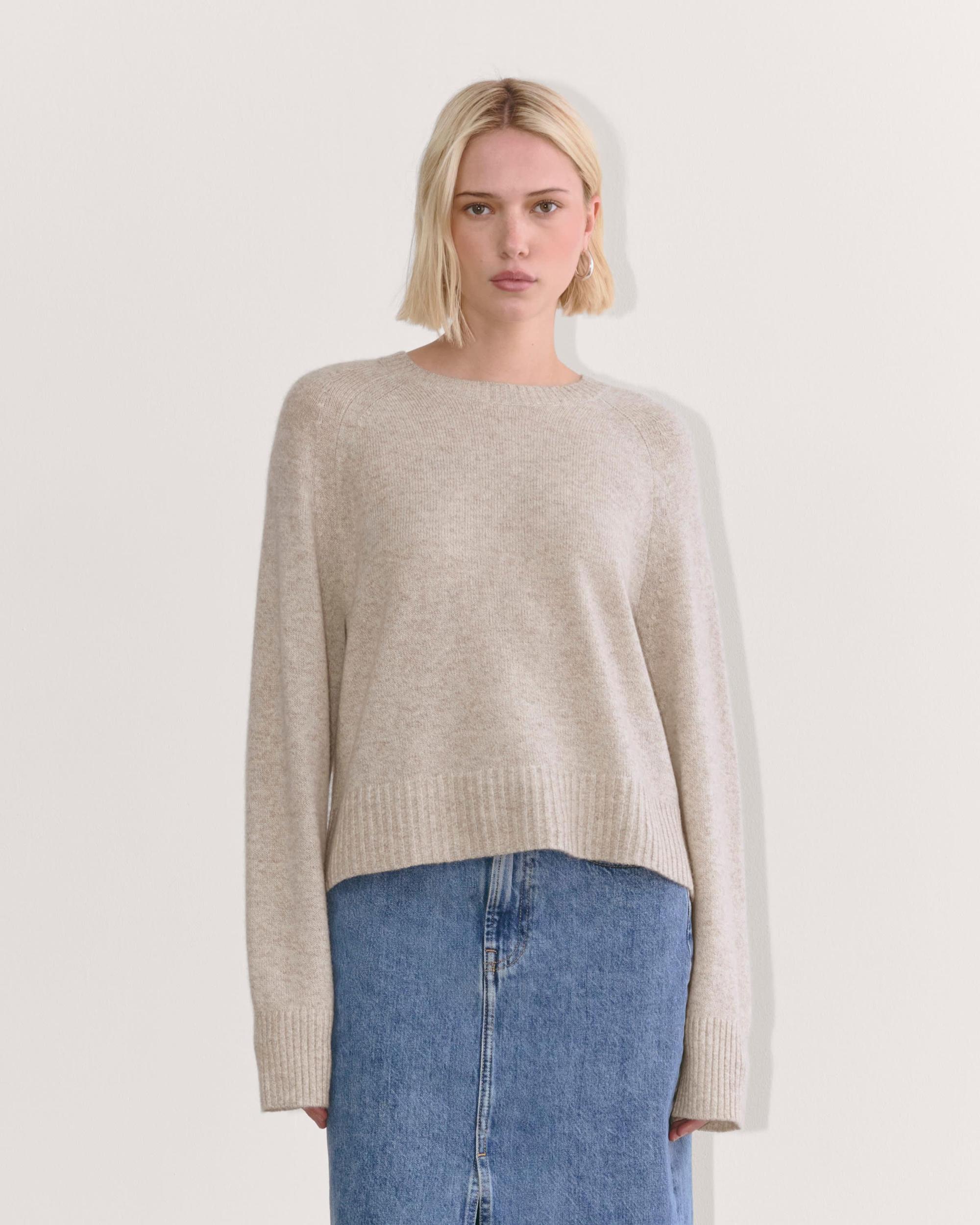 The Boxy Crew in Cashmere Product Image
