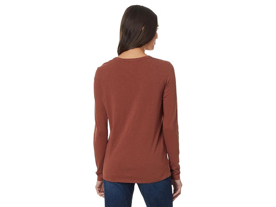 Toad&Co Primo Long Sleeve Crew (Cinnamon) Women's Clothing Product Image
