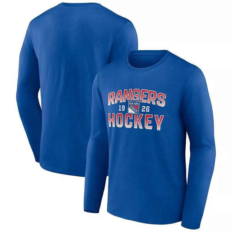 Mens Fanatics Branded Royal New York Rangers Skate Or Die Long Sleeve T-Shirt Product Image