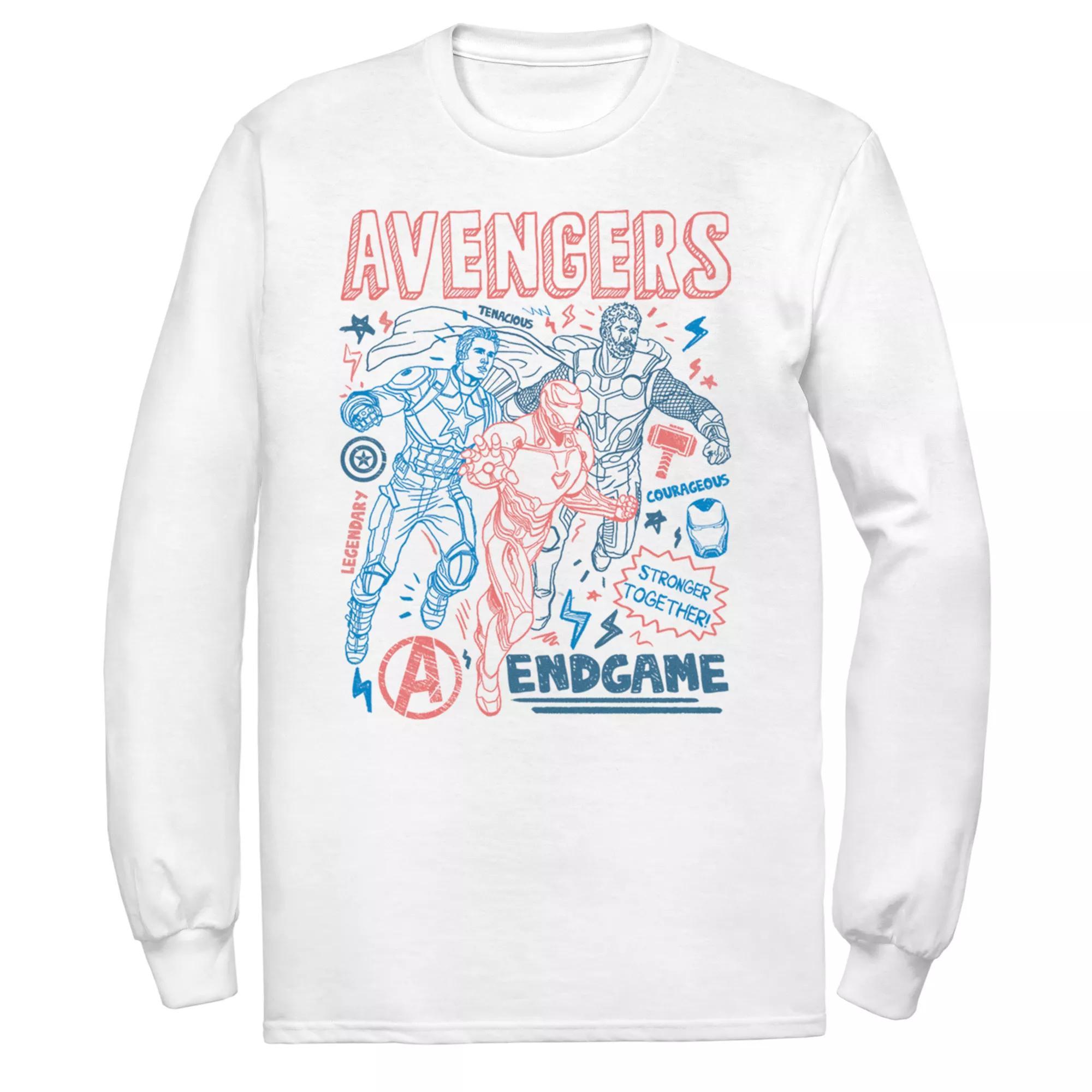 Men's Marvel Avengers Endgame Mightiest Tee, Size: Medium, White Product Image