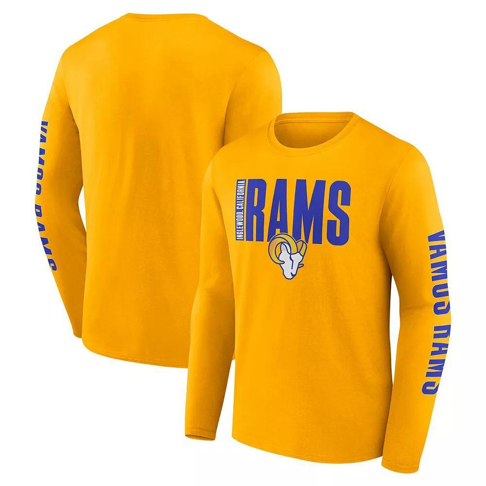Men's Fanatics Gold Los Angeles Rams Vision Long Sleeve T-Shirt, Size: XL Product Image