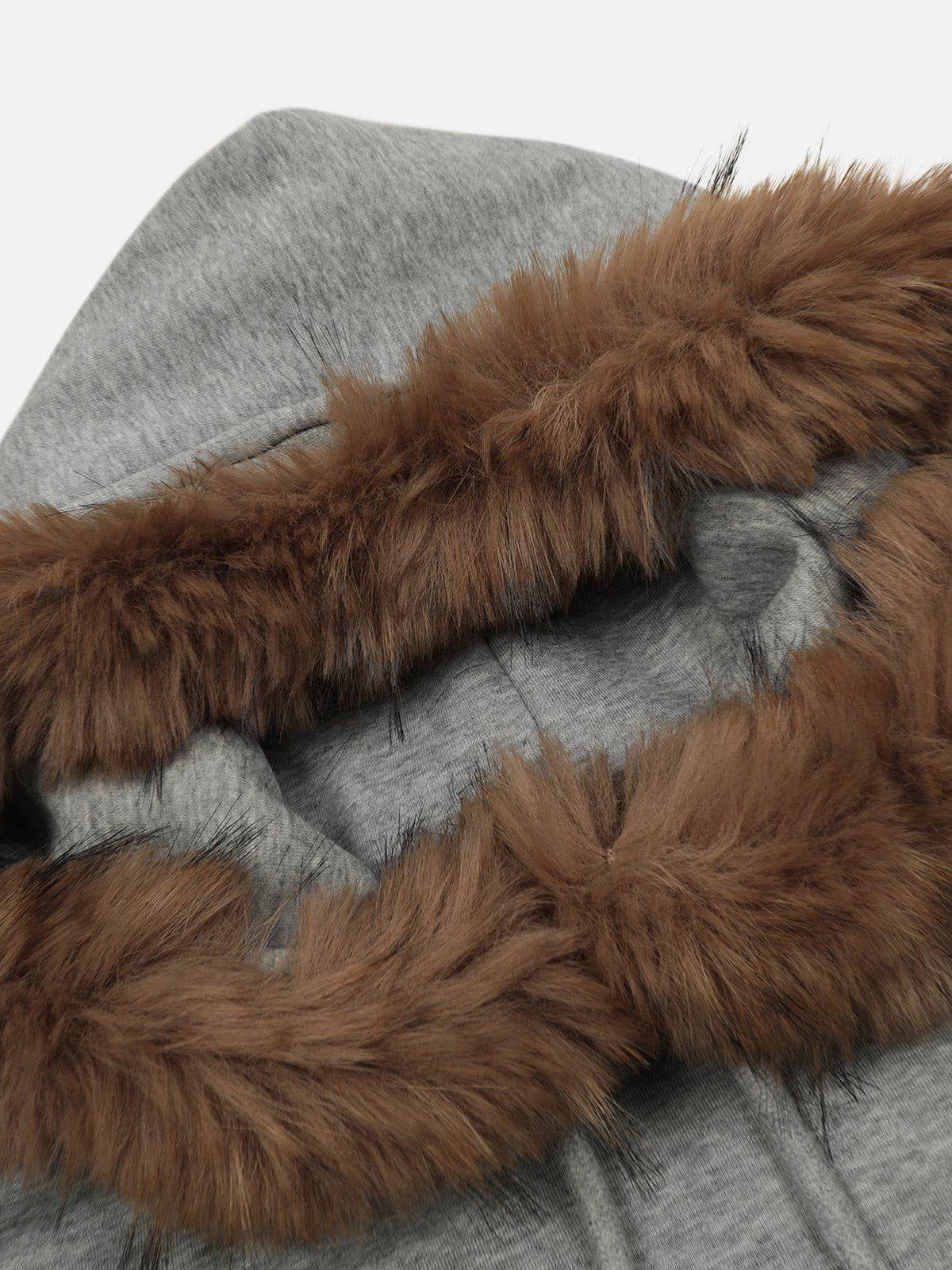 Aelfric Eden Plush Patchwork Hoodie Product Image