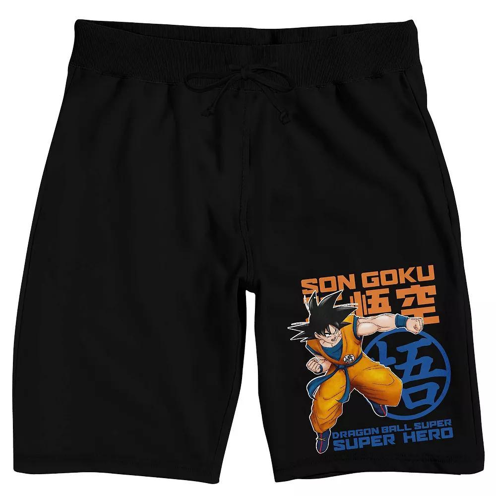 Men's Dragon Ball Super Sleep Shorts, Size: Small, Black Product Image