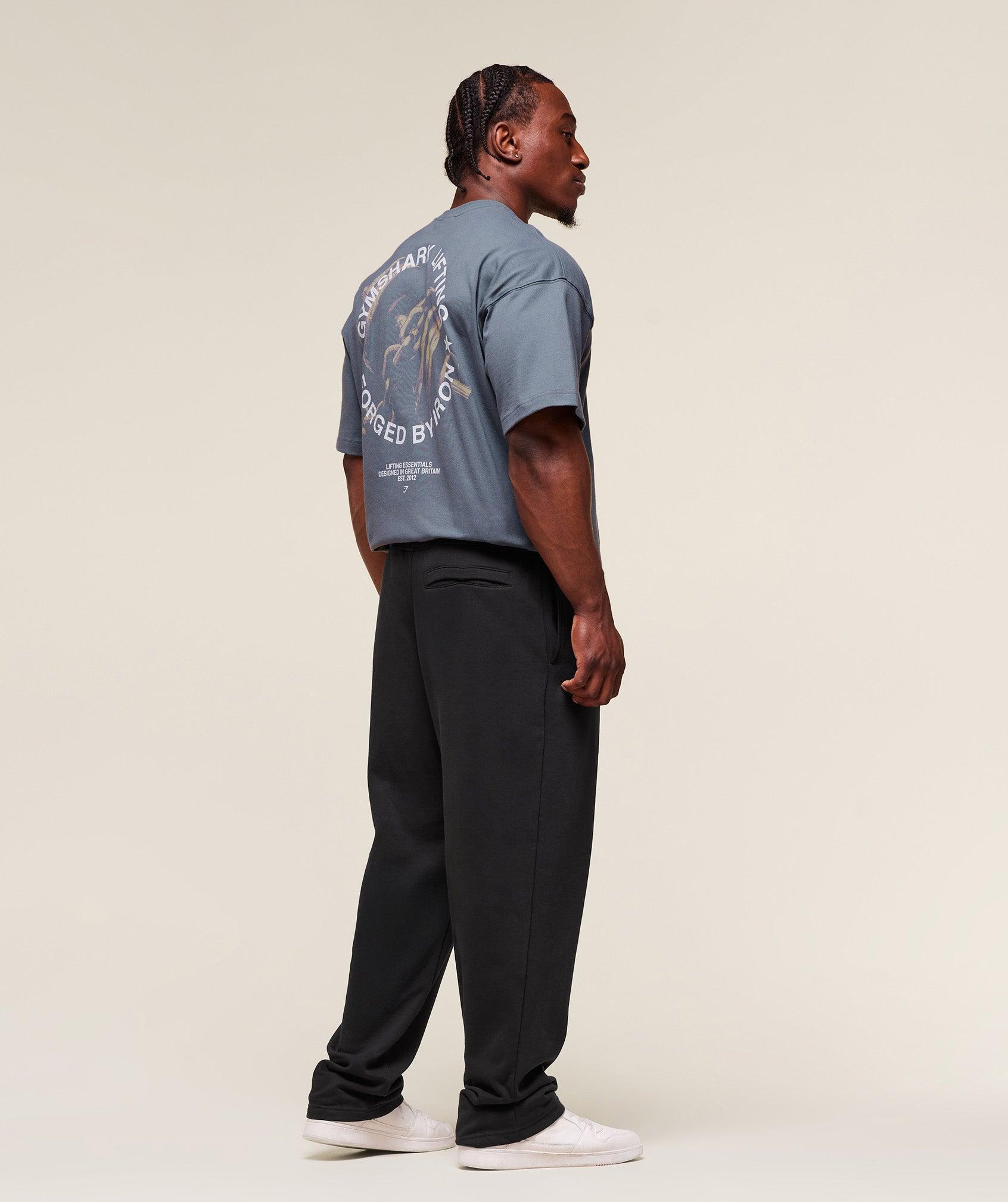 Gymshark Forged By Iron T-Shirt - Iron Blue Male Product Image