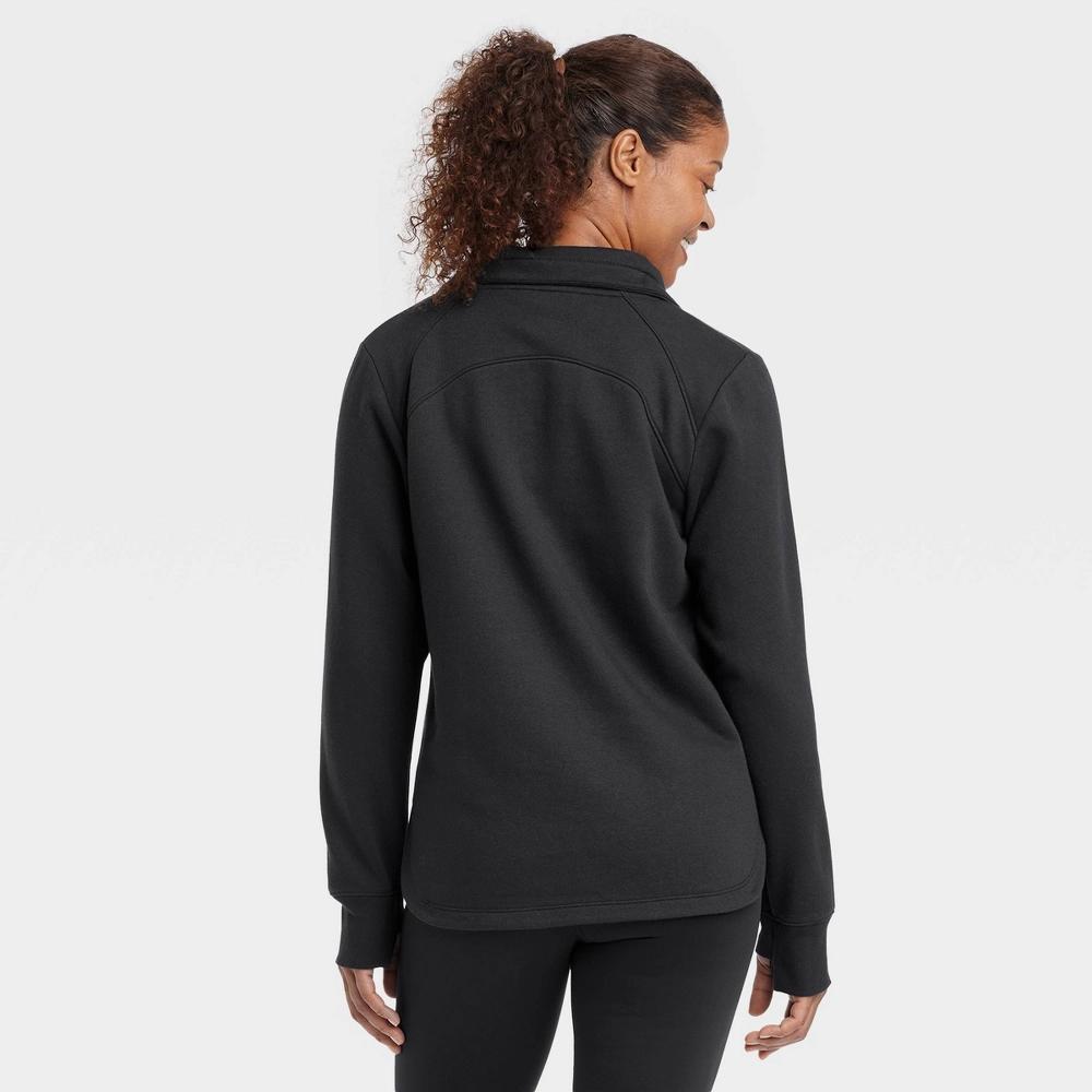 Women's Fleece 1/2 Zip Legging Friendly Pullover Sweatshirt - All In Motion™ Product Image