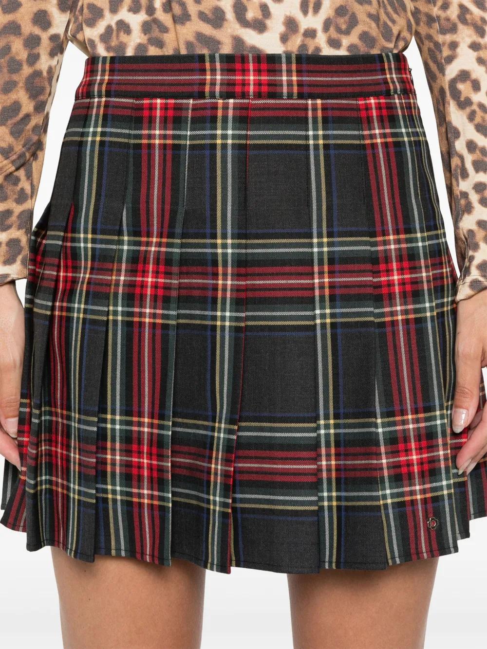 tartan-check mini skirt Product Image