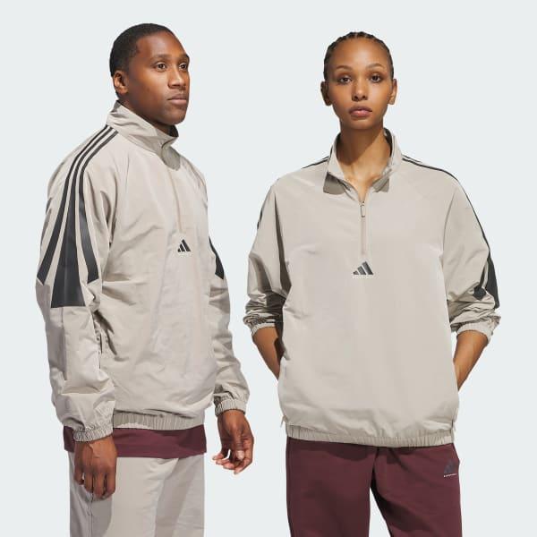 adidas Basketball Woven Half-Zip Sweater (Gender Neutral) Product Image