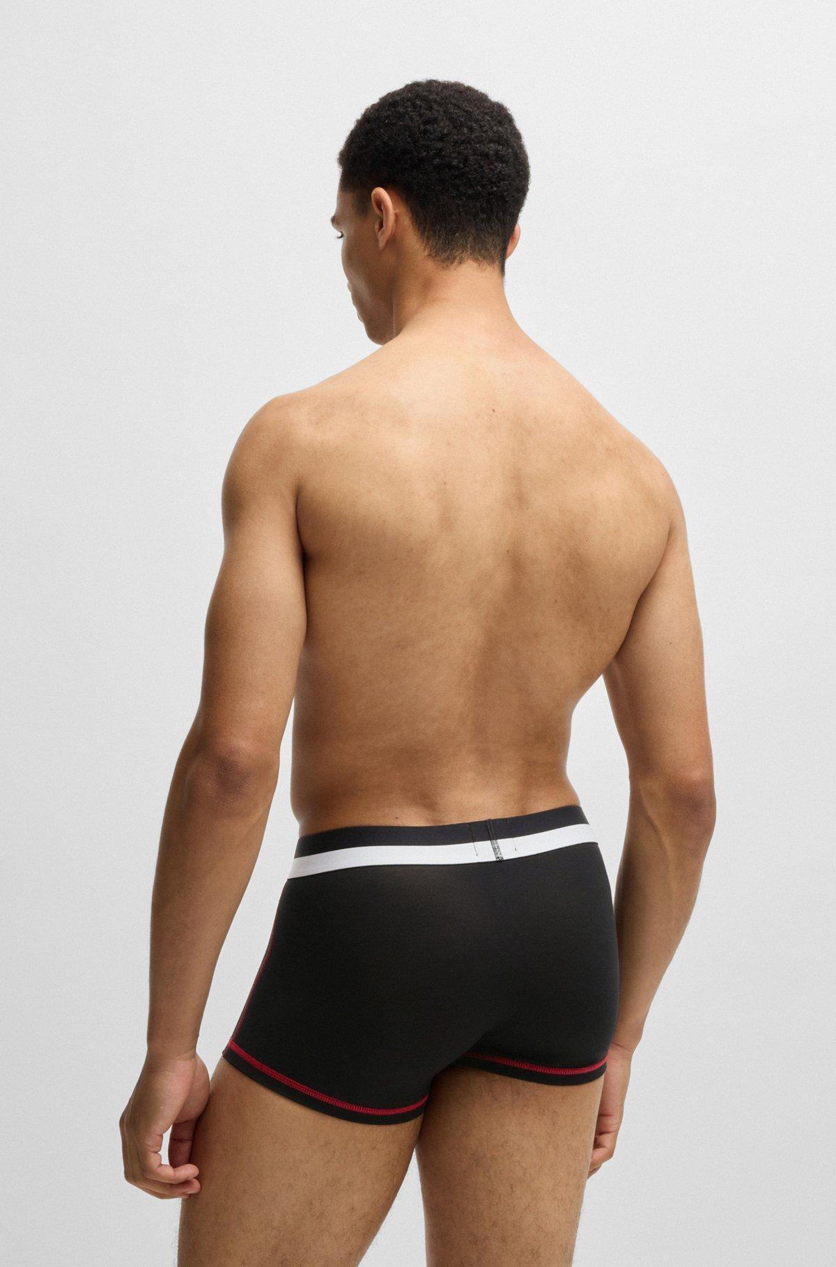 Stretch-jersey trunks with color-block waistband Product Image