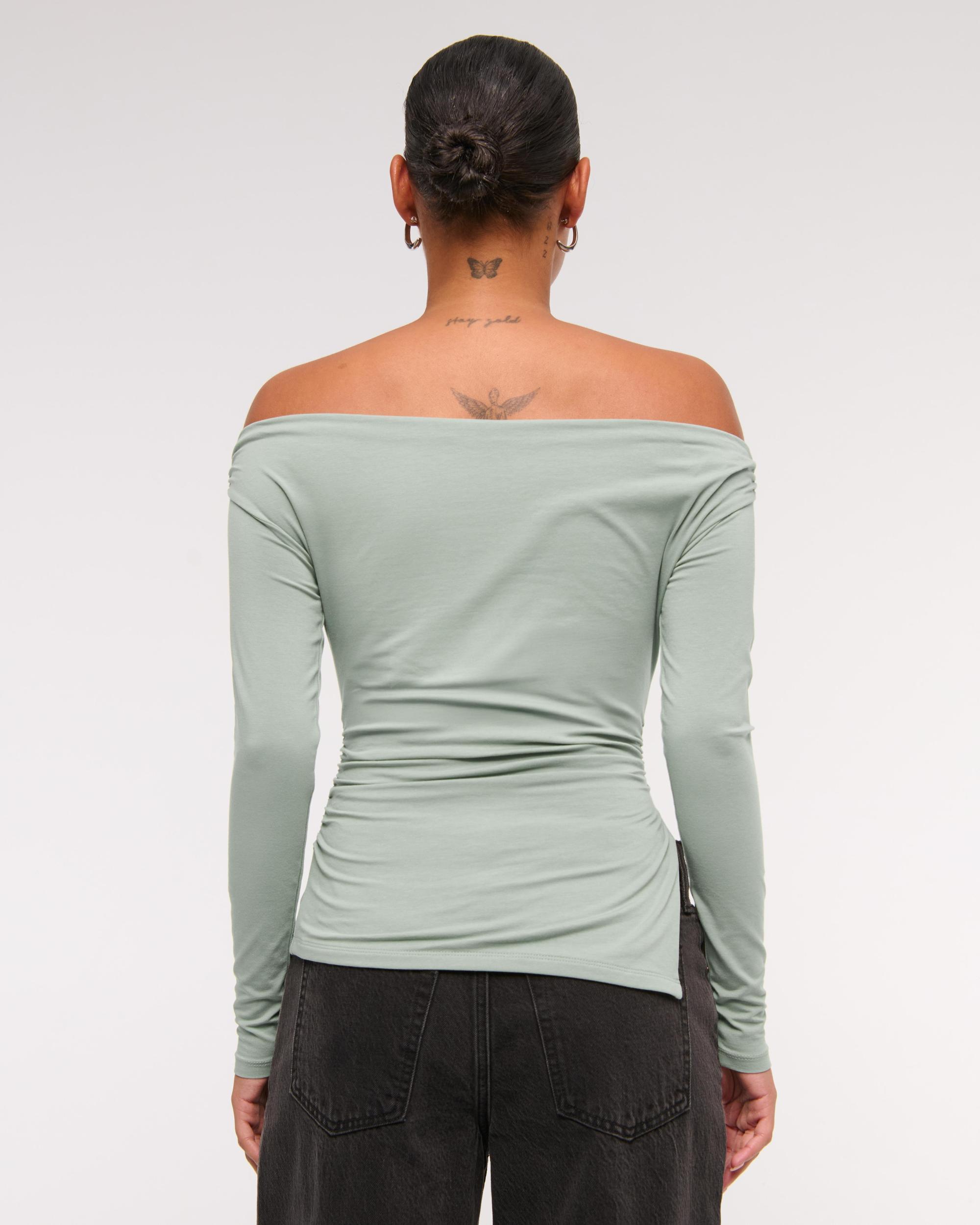Off-The-Shoulder Draped Top Product Image