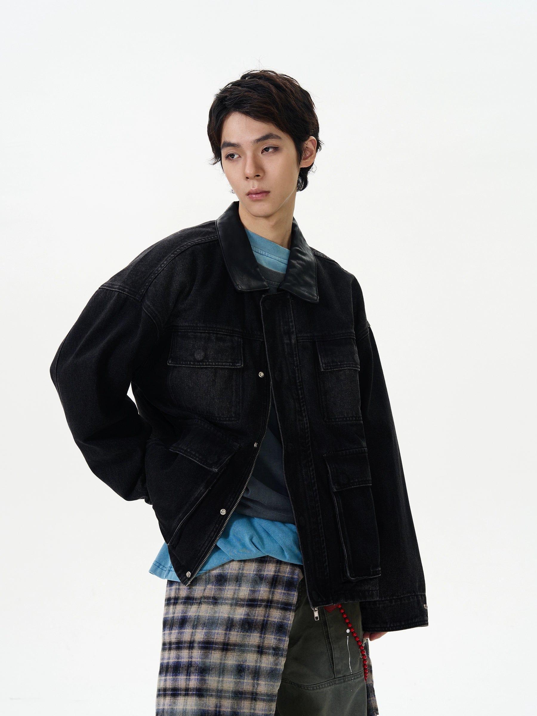 RT No. 12231 BLACK DENIM WORKWEAR JK Product Image