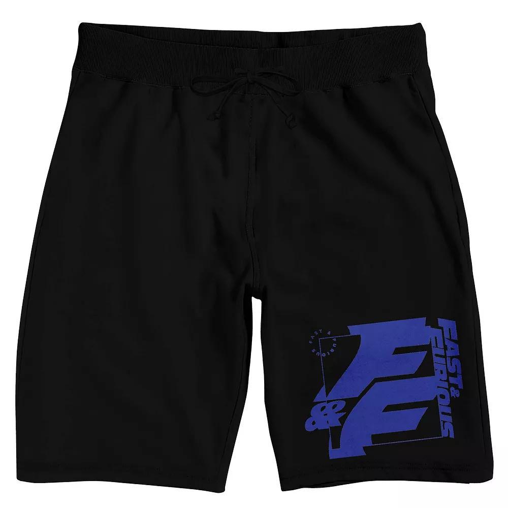 Men's The Fast & The Furious Logo Sleep Shorts, Size: XXL, Black Product Image