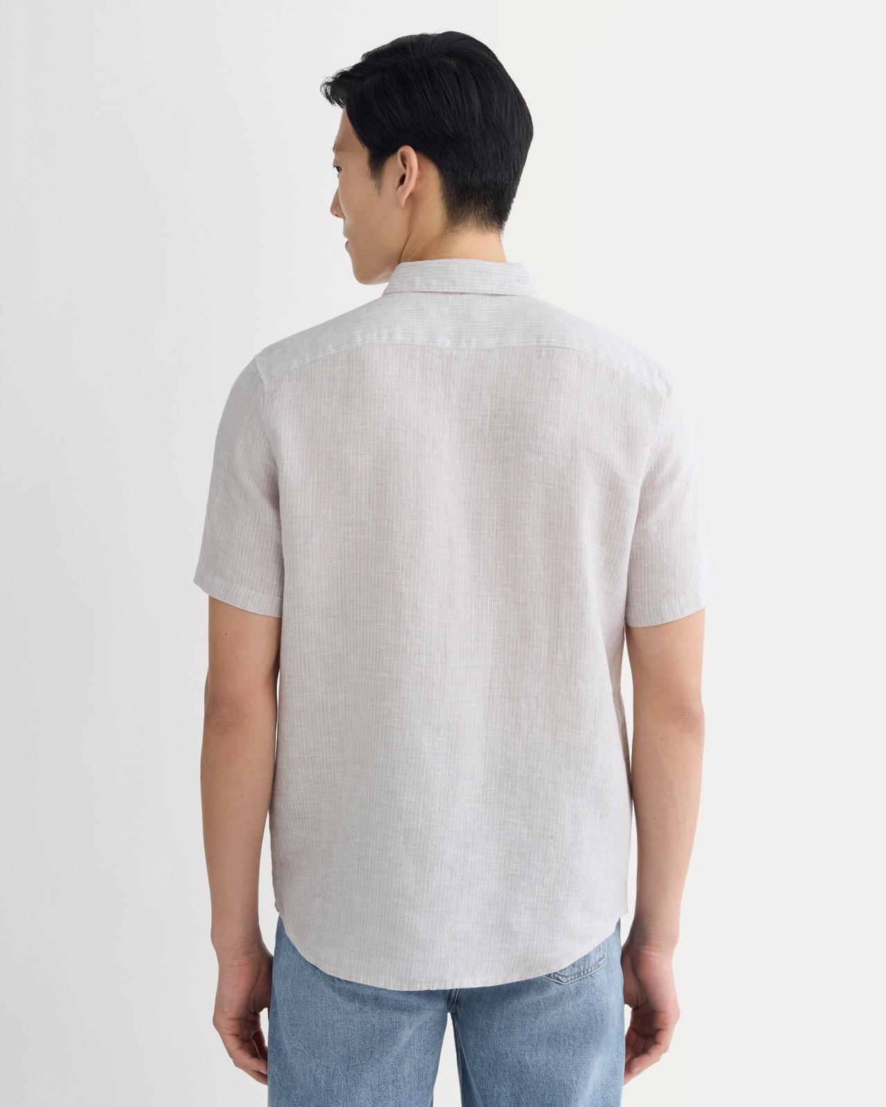 The Classic Short-Sleeve Shirt in Linen Product Image