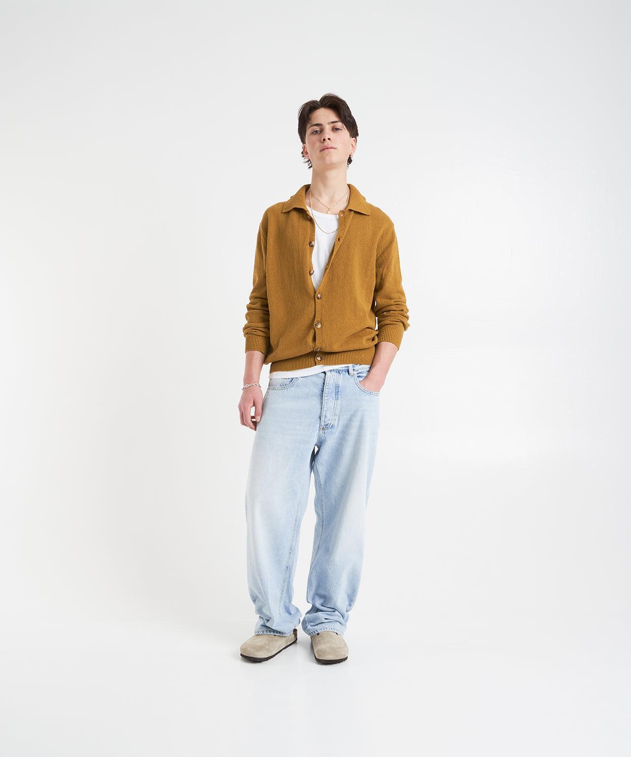 Cardigan with collar Product Image