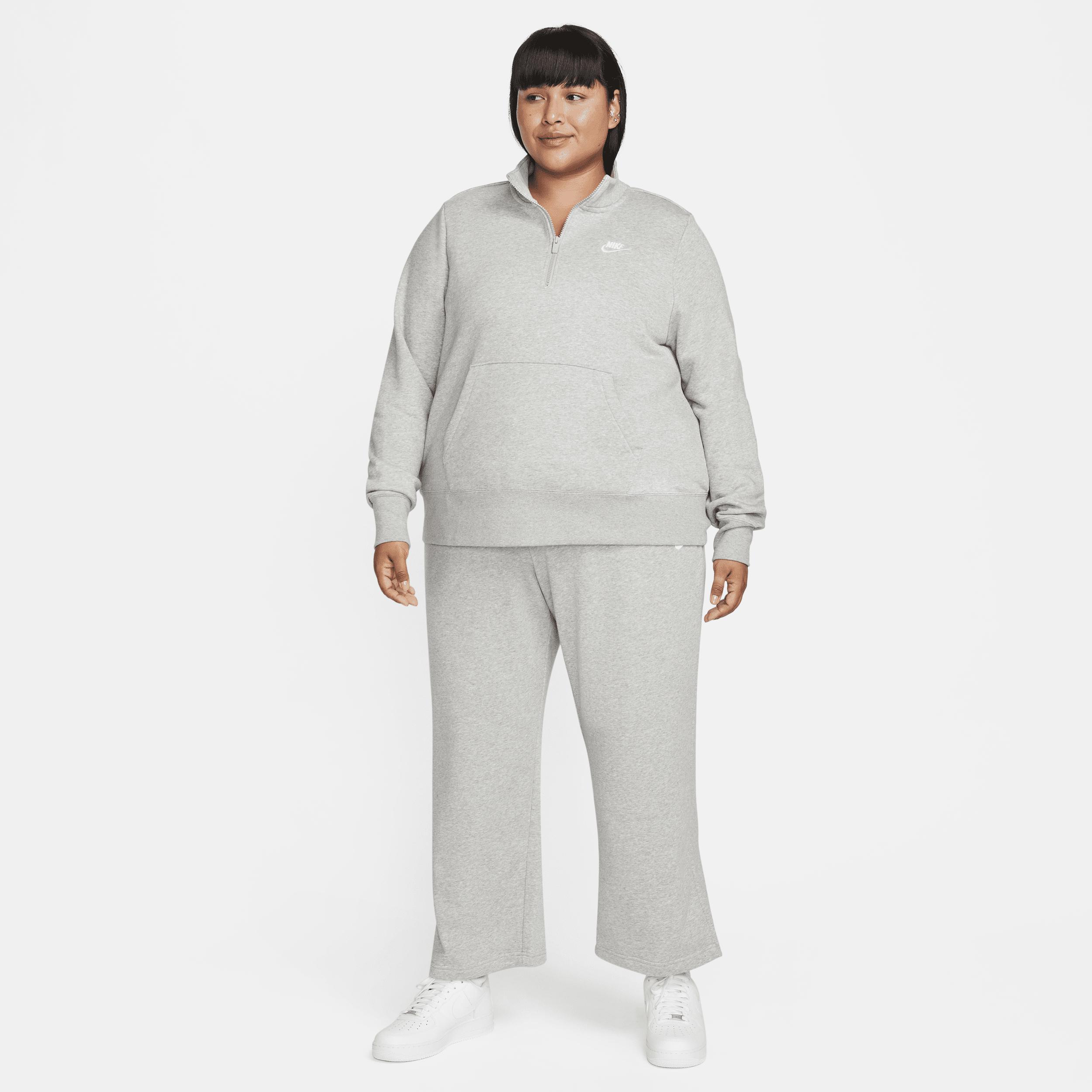Womens Nike Sportswear Club Fleece Mid-Rise Wide-Leg Sweatpants (Plus Size) Product Image