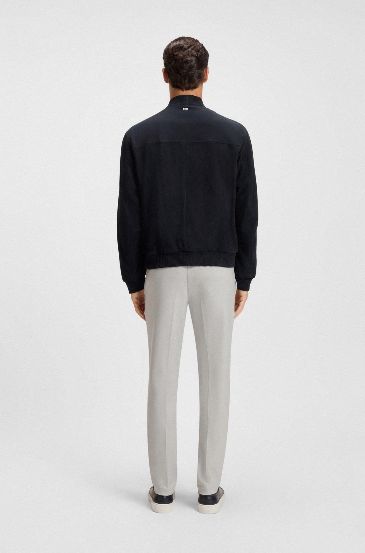 Regular-fit biker jacket in Metis suede Product Image