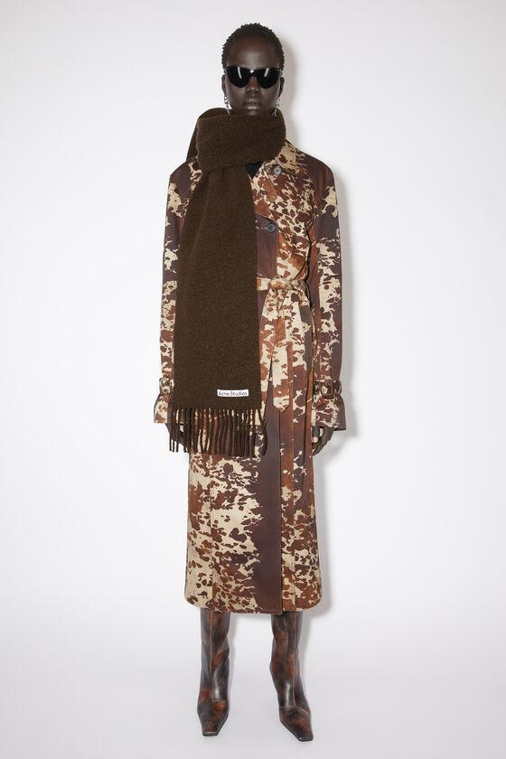 Wool fringe scarf Product Image