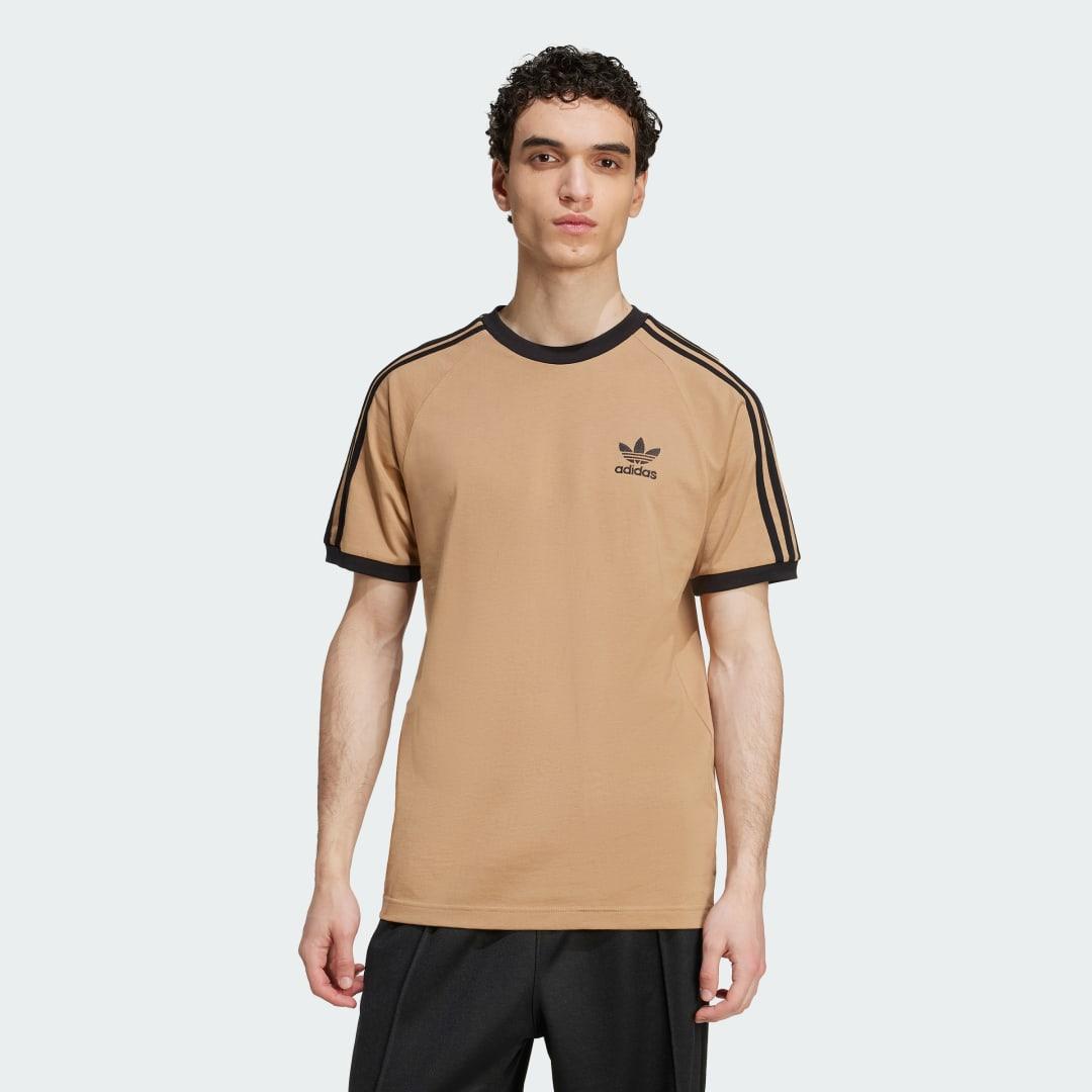 adidas Adicolor Classics 3-Stripes Tee Medium Grey Heather L Mens Product Image