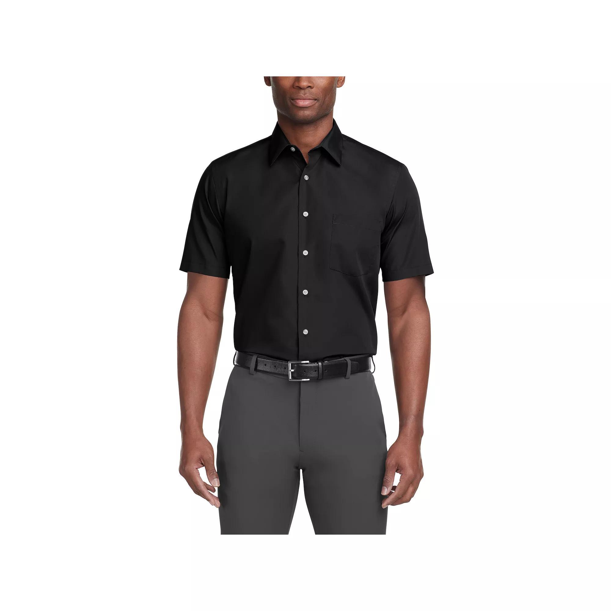 Mens Van Heusen Poplin Short Sleeve Dress Shirt Product Image
