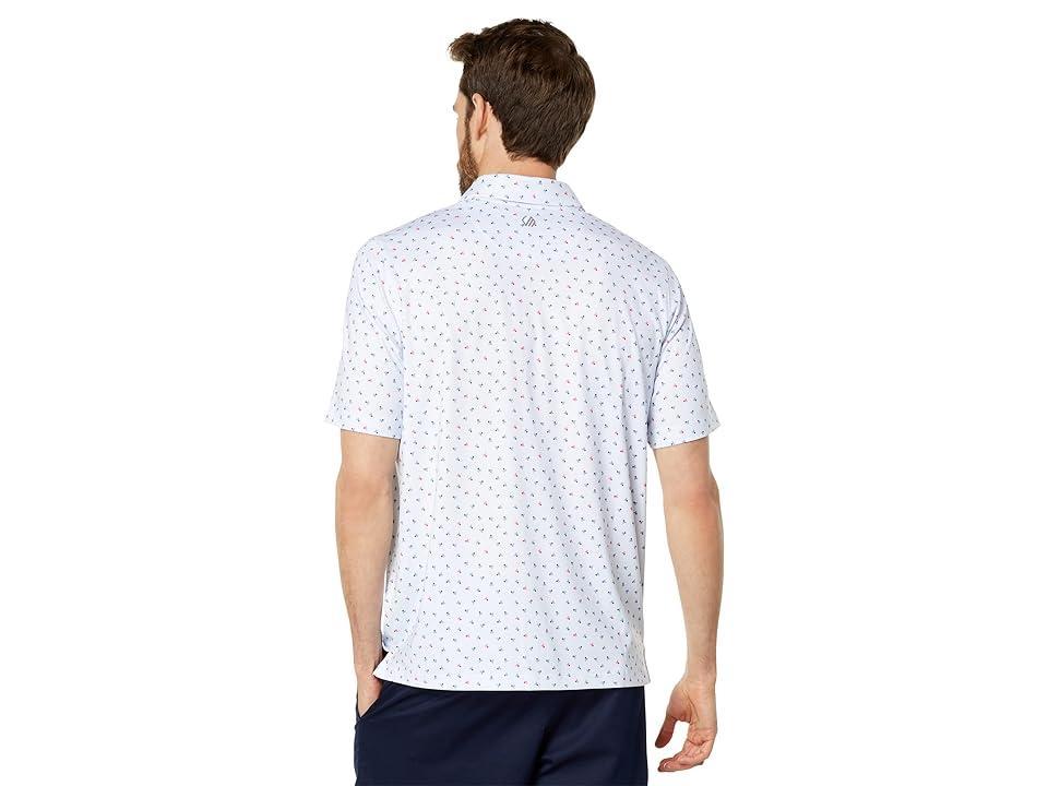 Johnston  Murphy XC4 Skull Print Performance Short Sleeve Polo Shirt Product Image