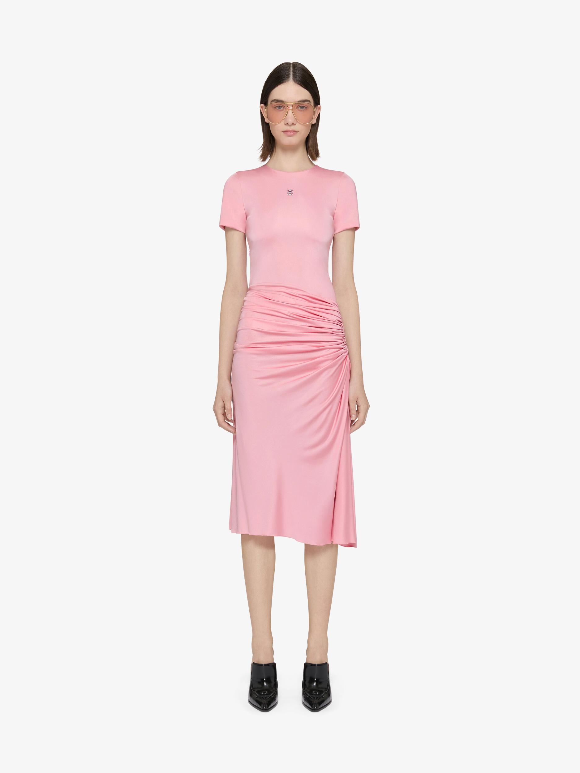 Draped dress in jersey with 4G Liquid detail Product Image