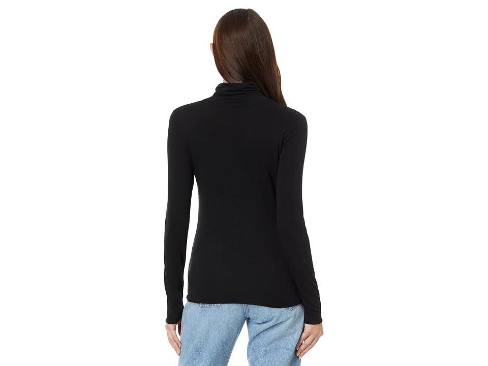 Splendid Bam boo Turtleneck Long Sleeve Women's Clothing Product Image