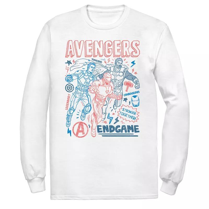 Men's Marvel Avengers Endgame Mightiest Tee, Size: Medium, White Product Image