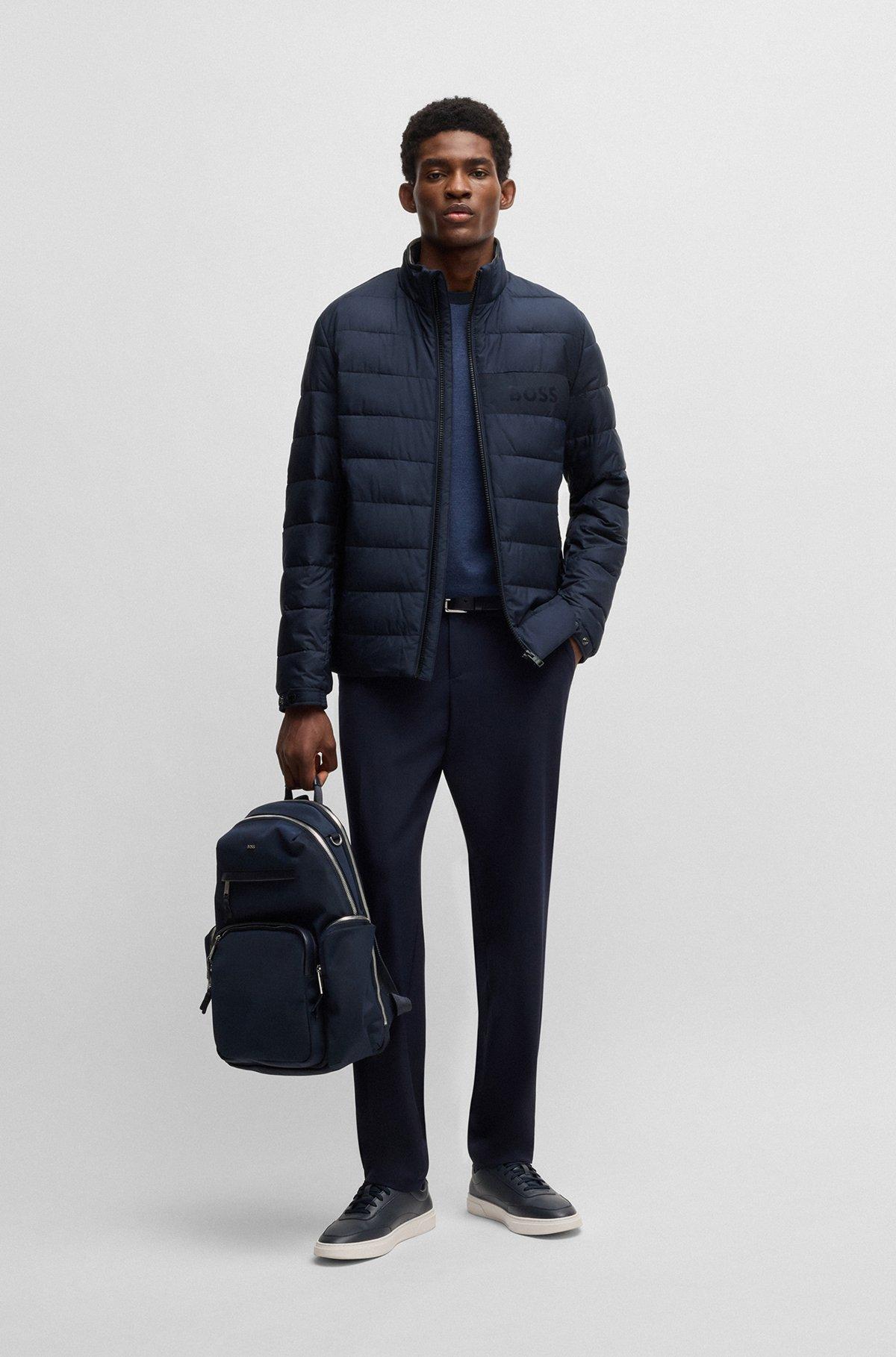 Water-repellent regular-fit jacket with logo detail Product Image