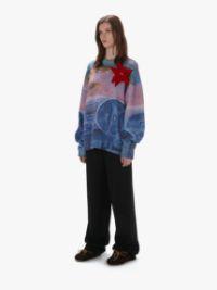 PRINTED SWEATER in blue | JW Anderson US  Product Image