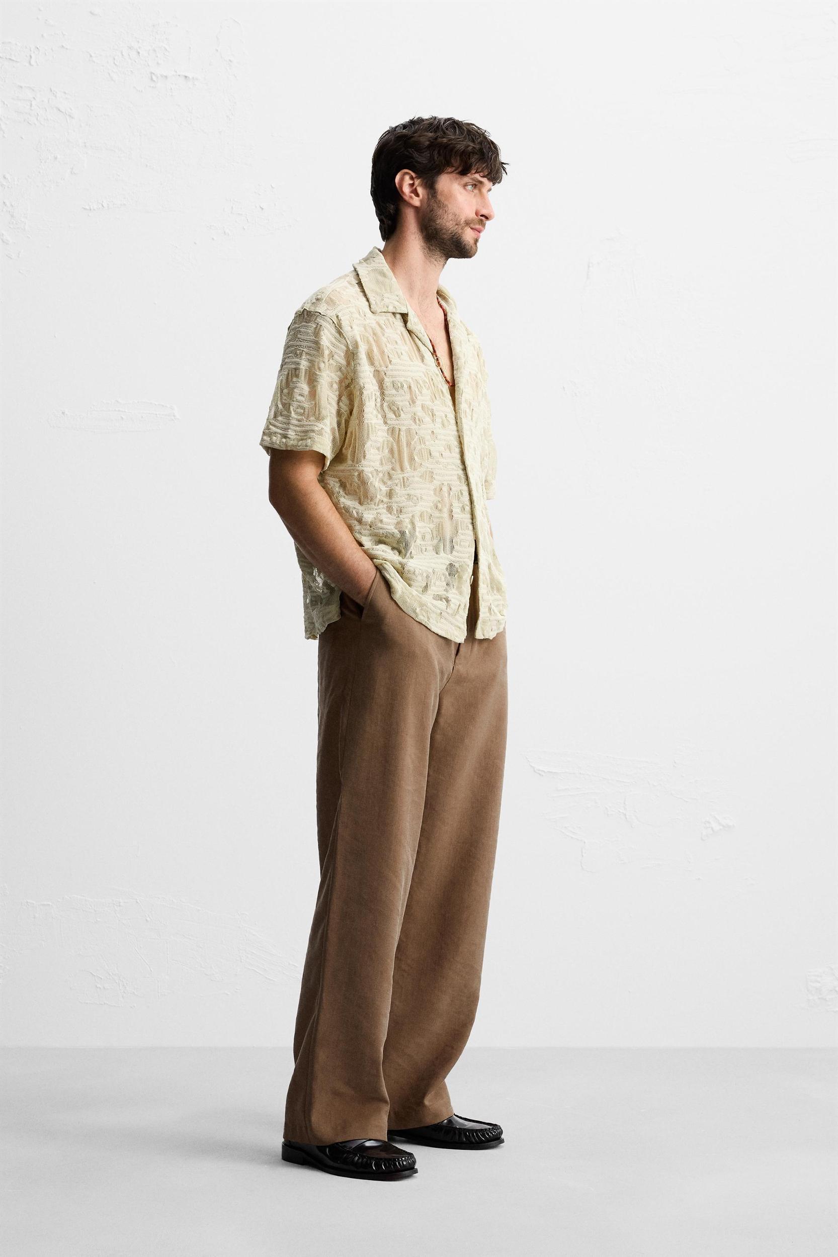 FLORAL JACQUARD SHIRT Product Image