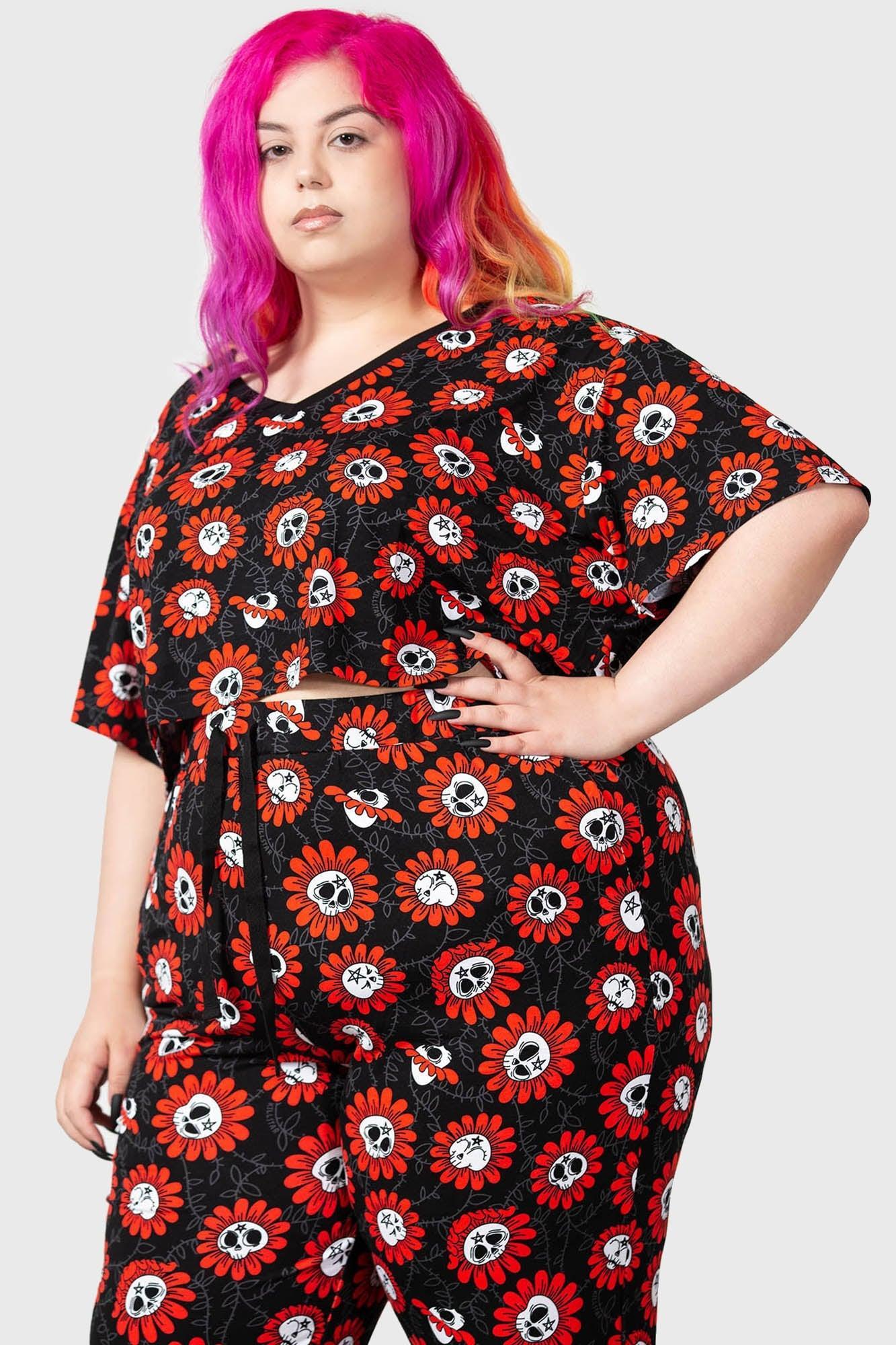 Gloomy Garden V-Neck Top Female Product Image