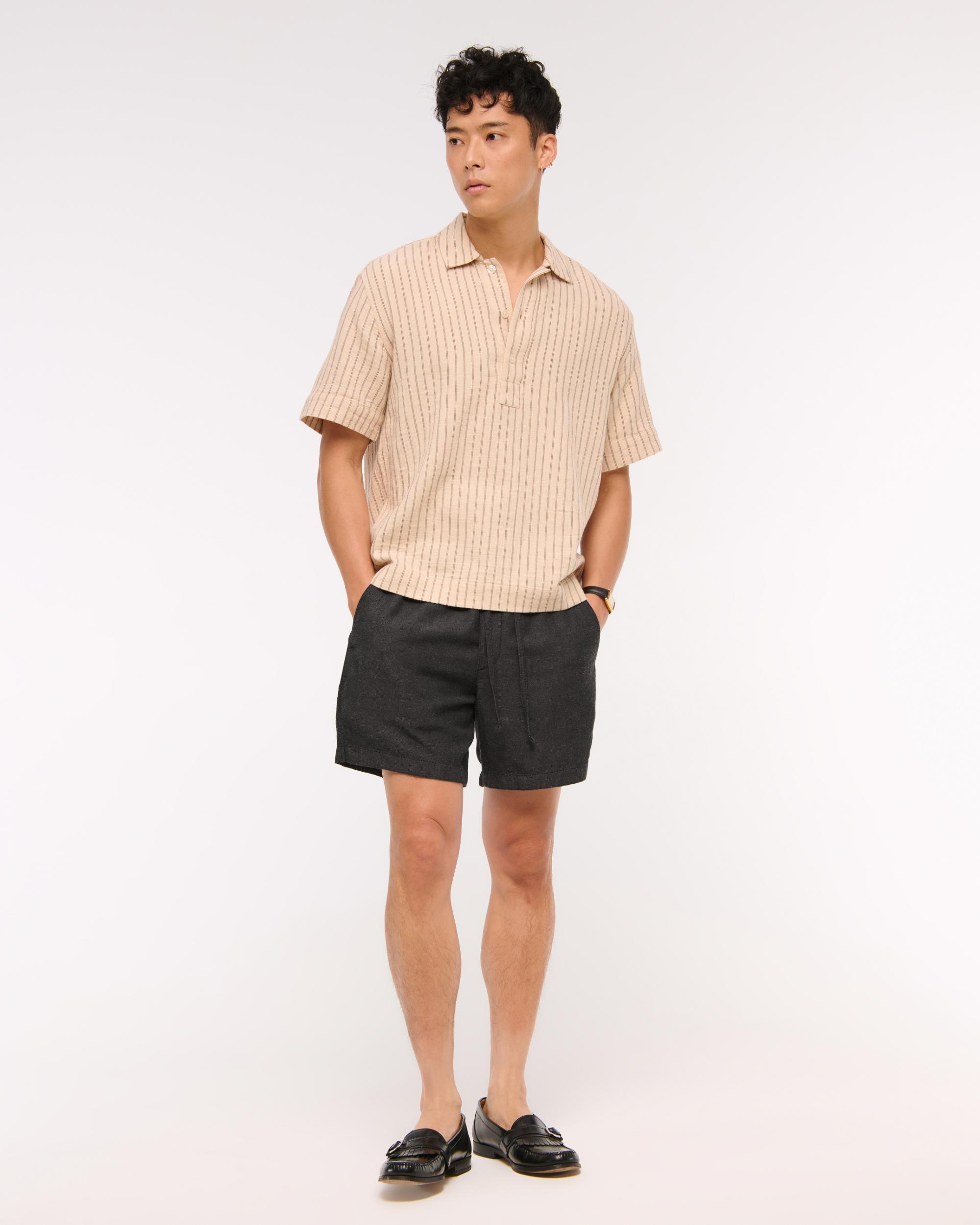 Textured Pull-On Short Product Image
