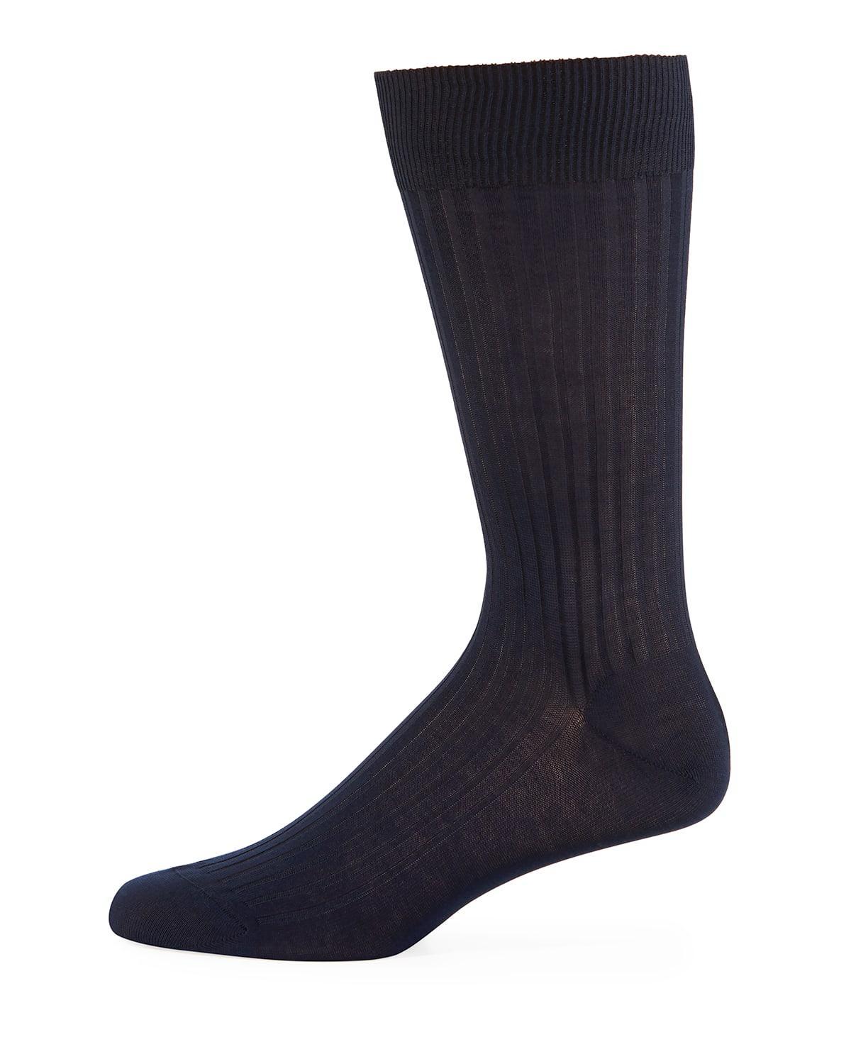 Men's Laburnum Ribbed Wool Mid-Calf Socks Product Image