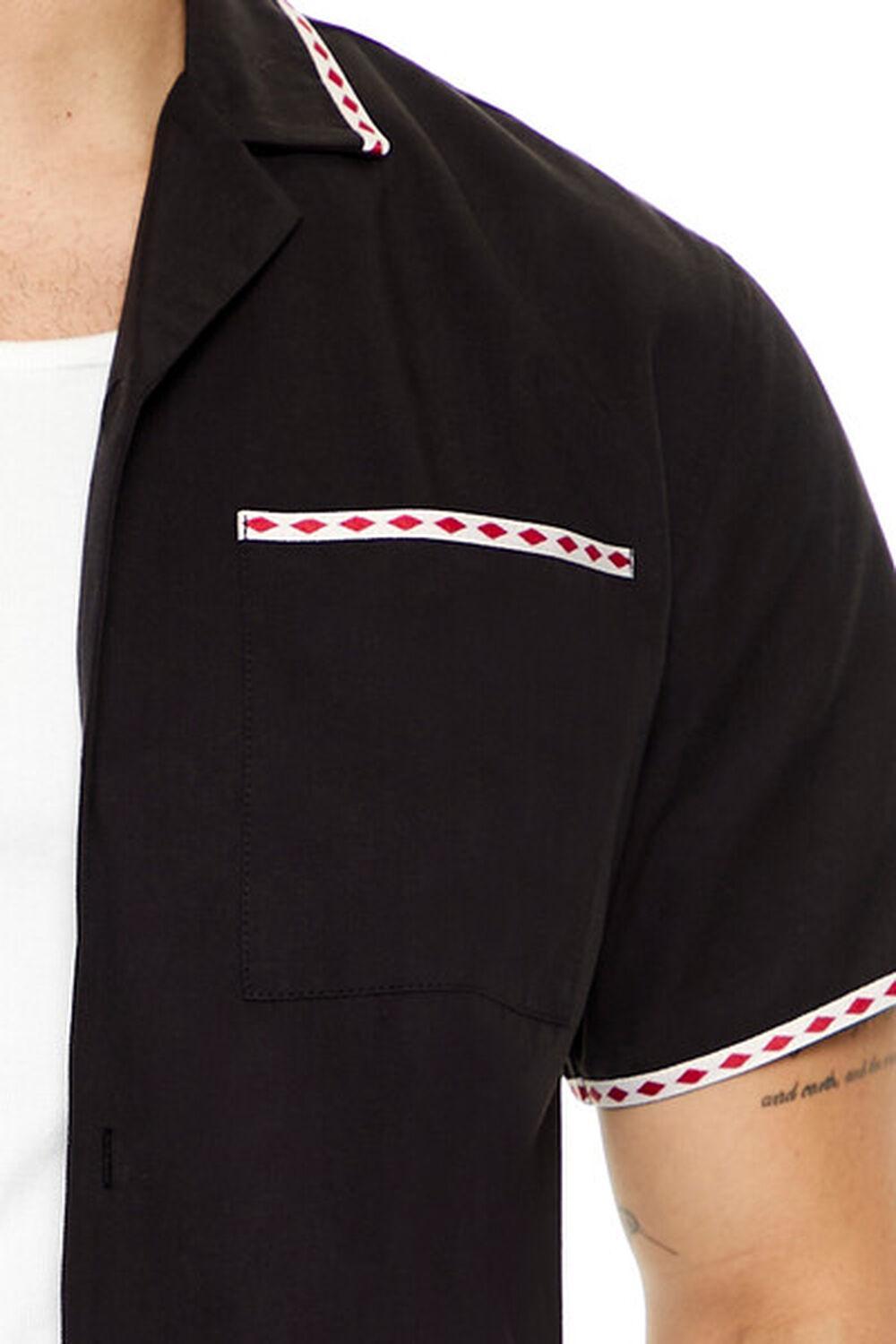 Geo-Trim Short-Sleeve Shirt | Forever 21 Product Image