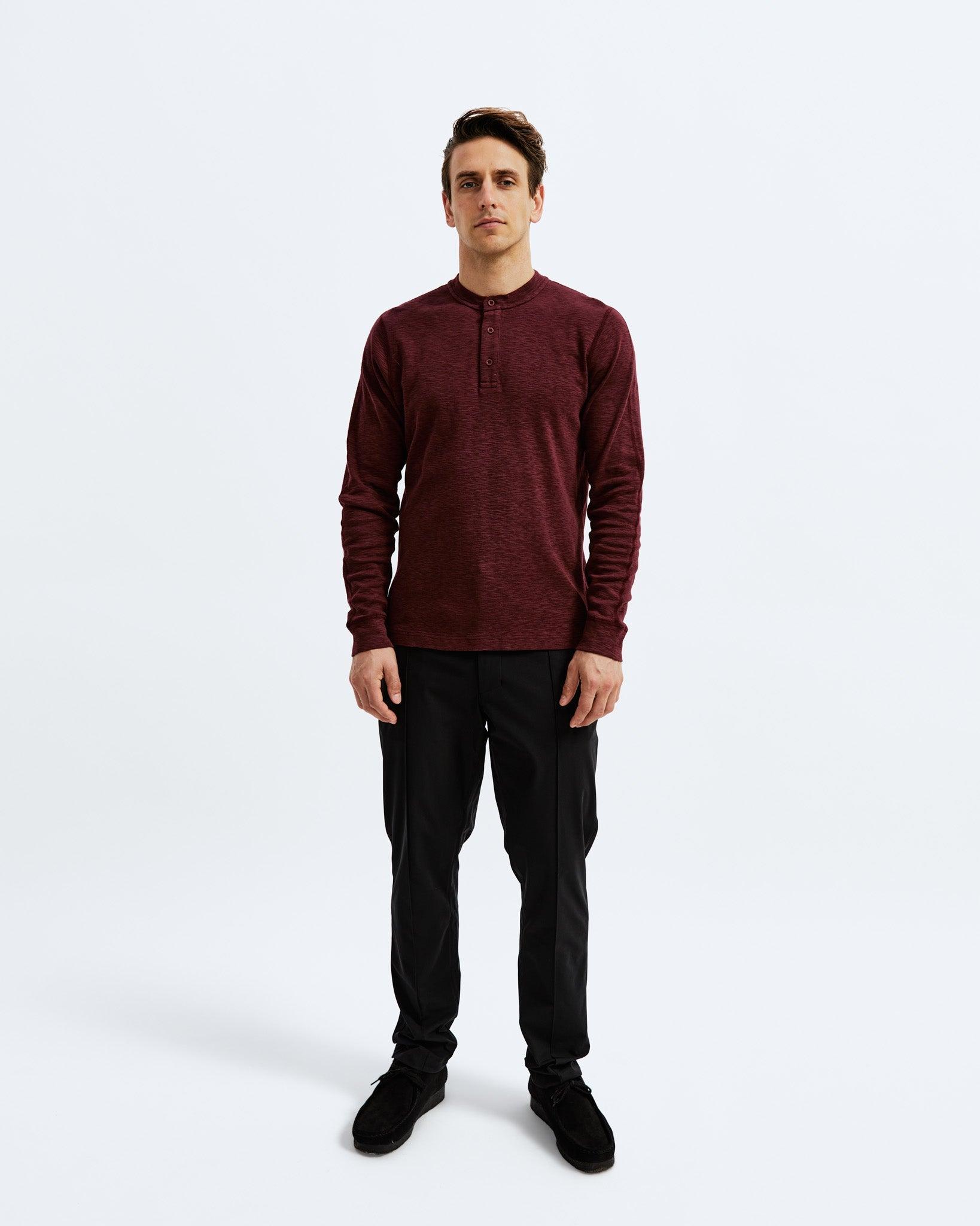 1X1 Slub Slim Henley Male Product Image