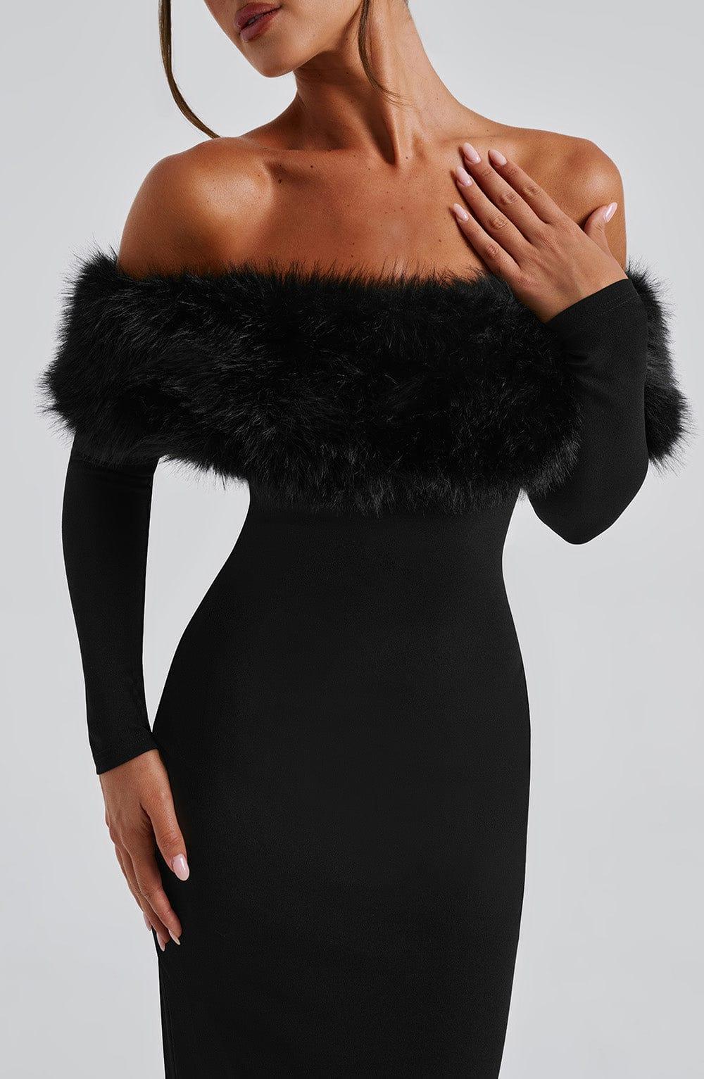 Vittoria Midi Dress-Black Product Image