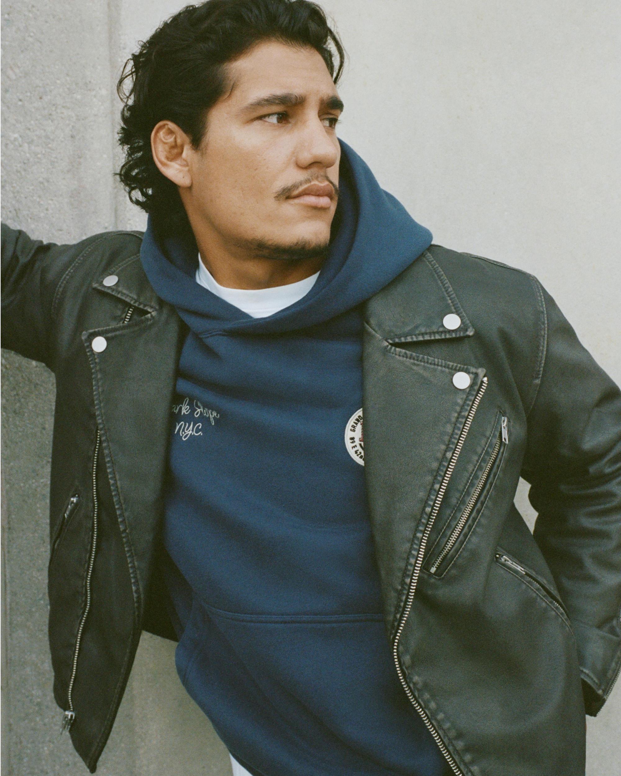 Vegan Leather Biker Jacket Product Image