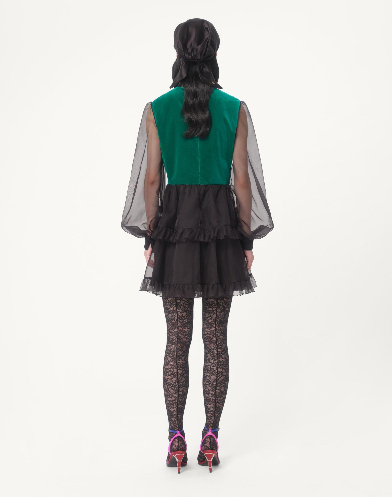 Short Embroidered Organza Dress Product Image