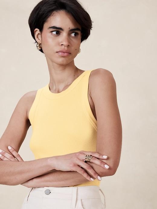 Ribbed Racer Tank Product Image