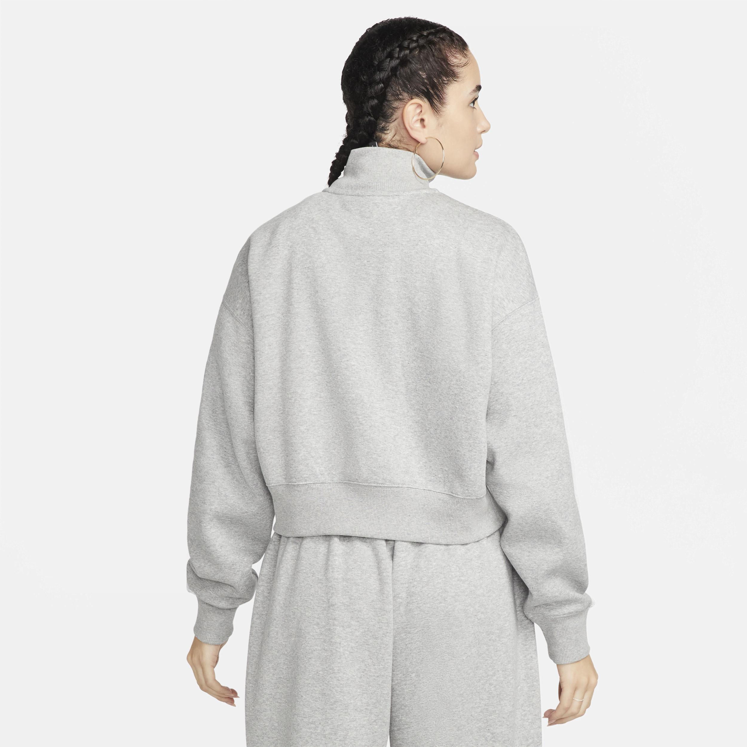 Womens Nike Sportswear Phoenix Fleece 1/4-Zip Cropped Sweatshirt Product Image