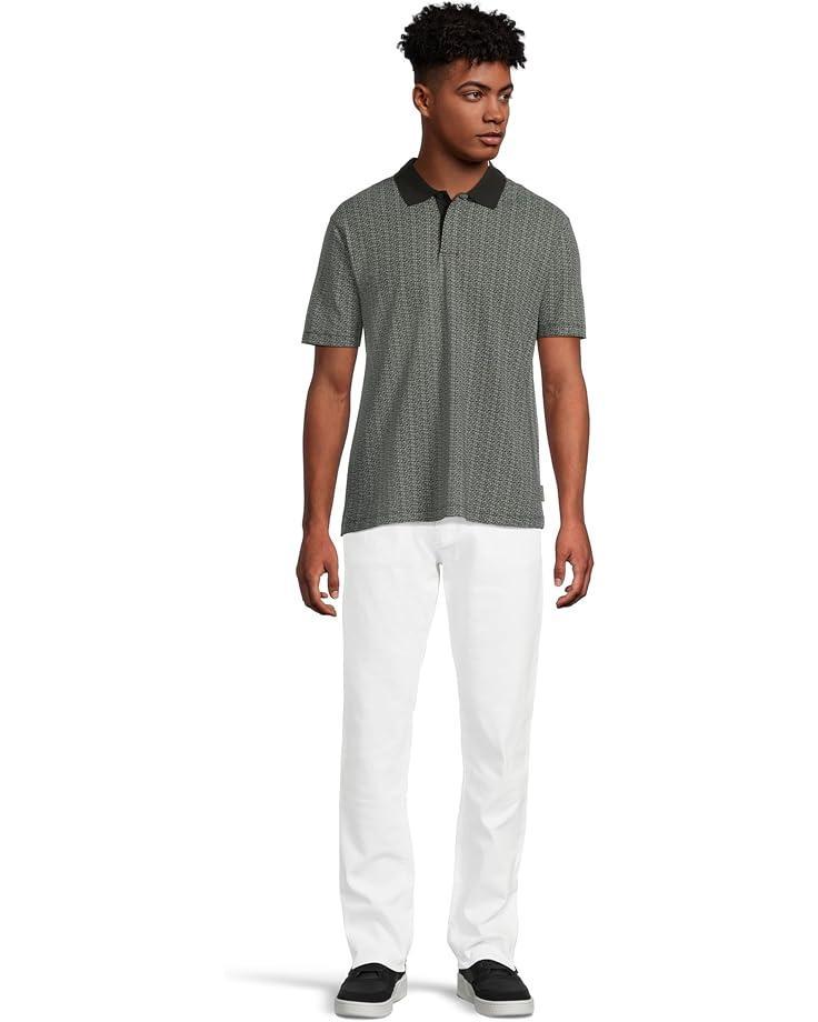 Men's Armani Exchange Micro Allover Printed Pique Polo Product Image
