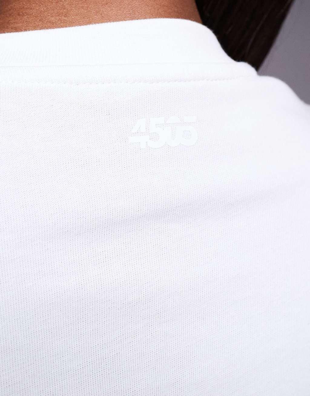 4505 Icon boxy fit cotton t-shirt with quick dry finish in white  Product Image