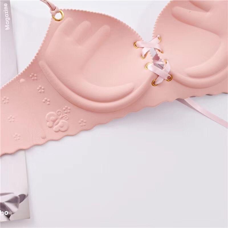 Lace Up Wireless Bra Product Image