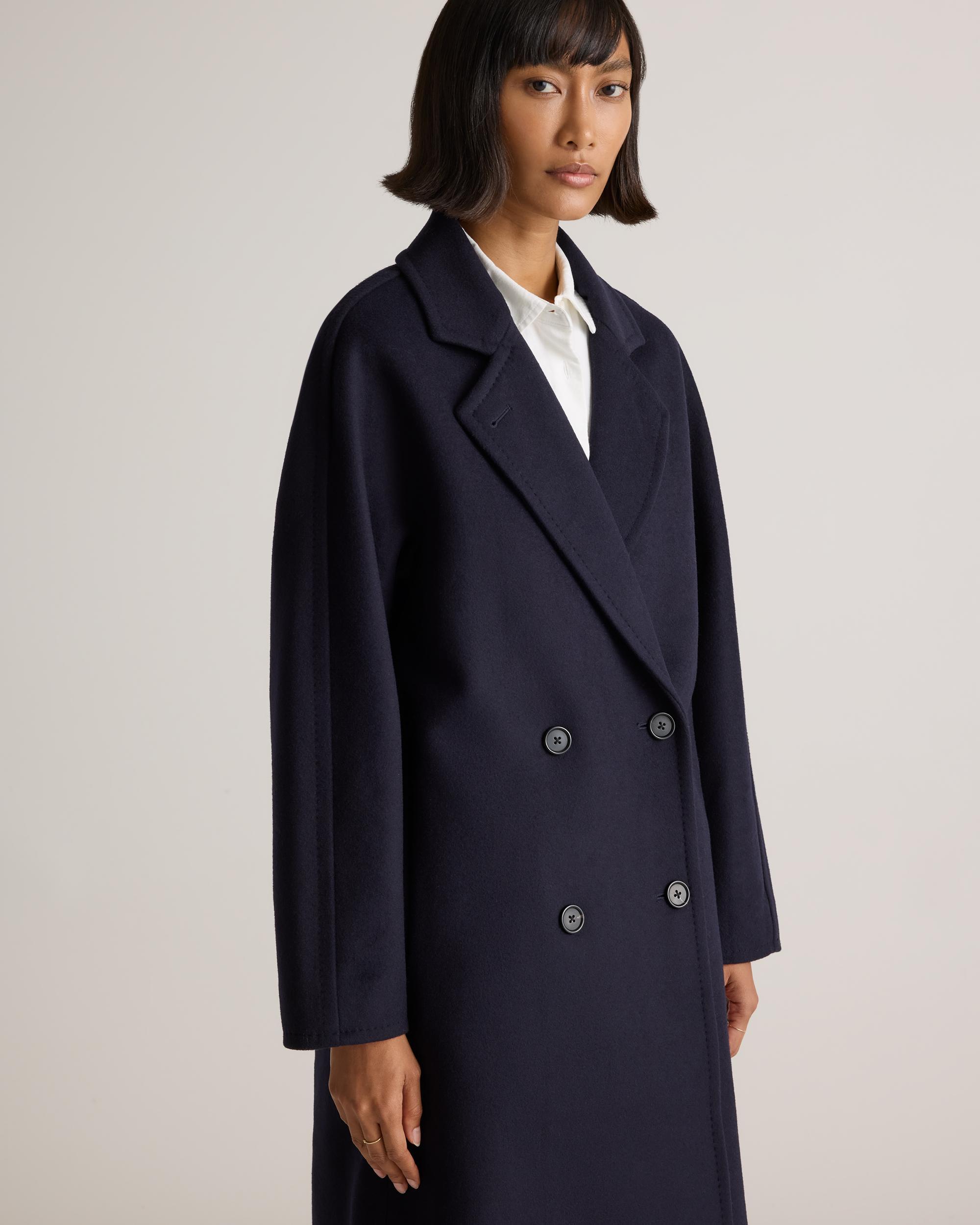 Quince | Women's Italian Wool Double-Breasted Slouch Coat Product Image