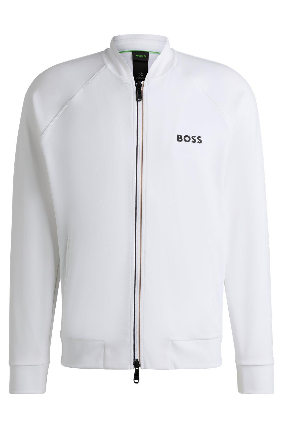 BOSS x Matteo Berrettini regular-fit sweatshirt in stretch gabardine Product Image