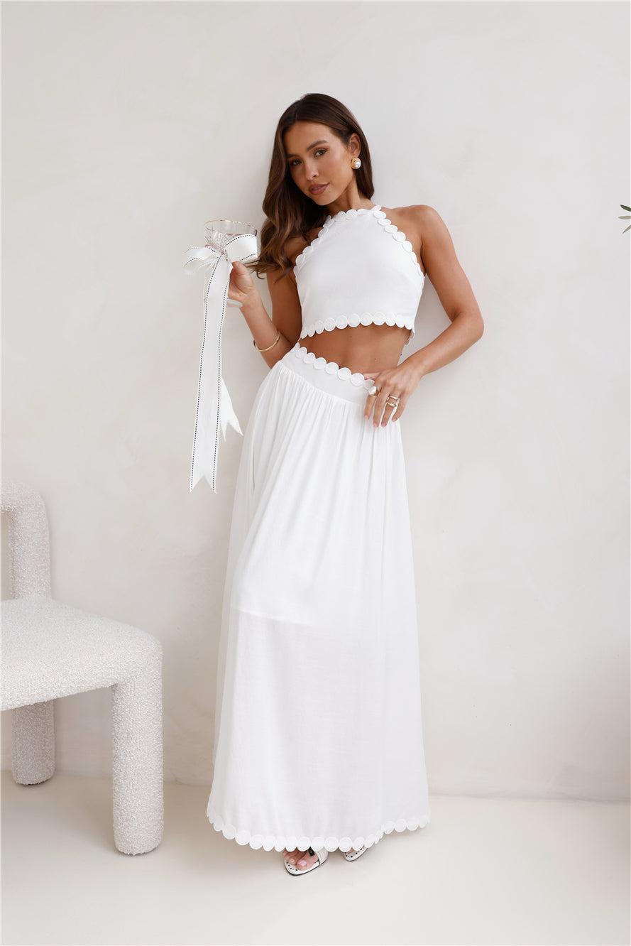 Linked Together Crop Top White Product Image