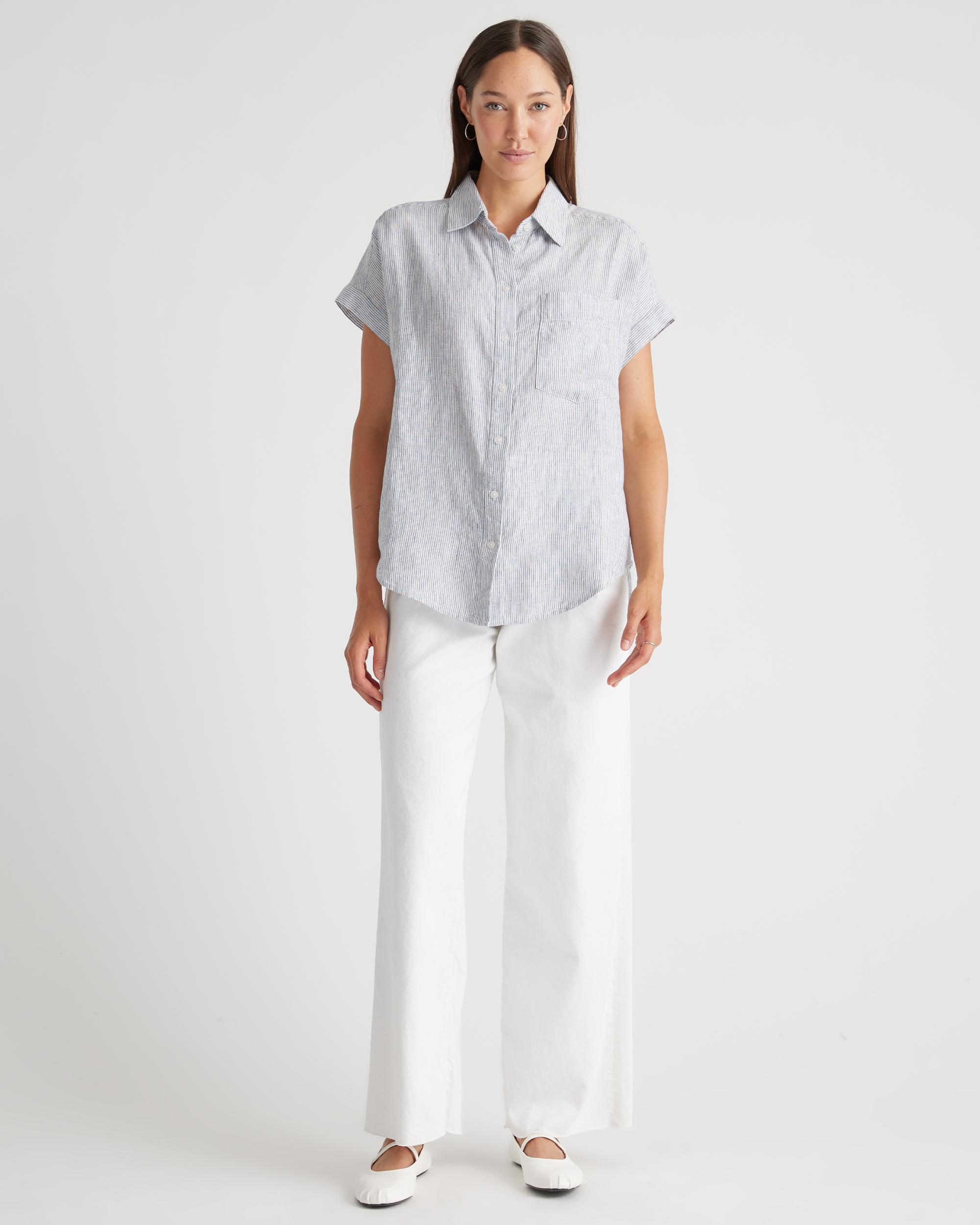 Quince | Women's 100% European Linen Camp Shirt Product Image