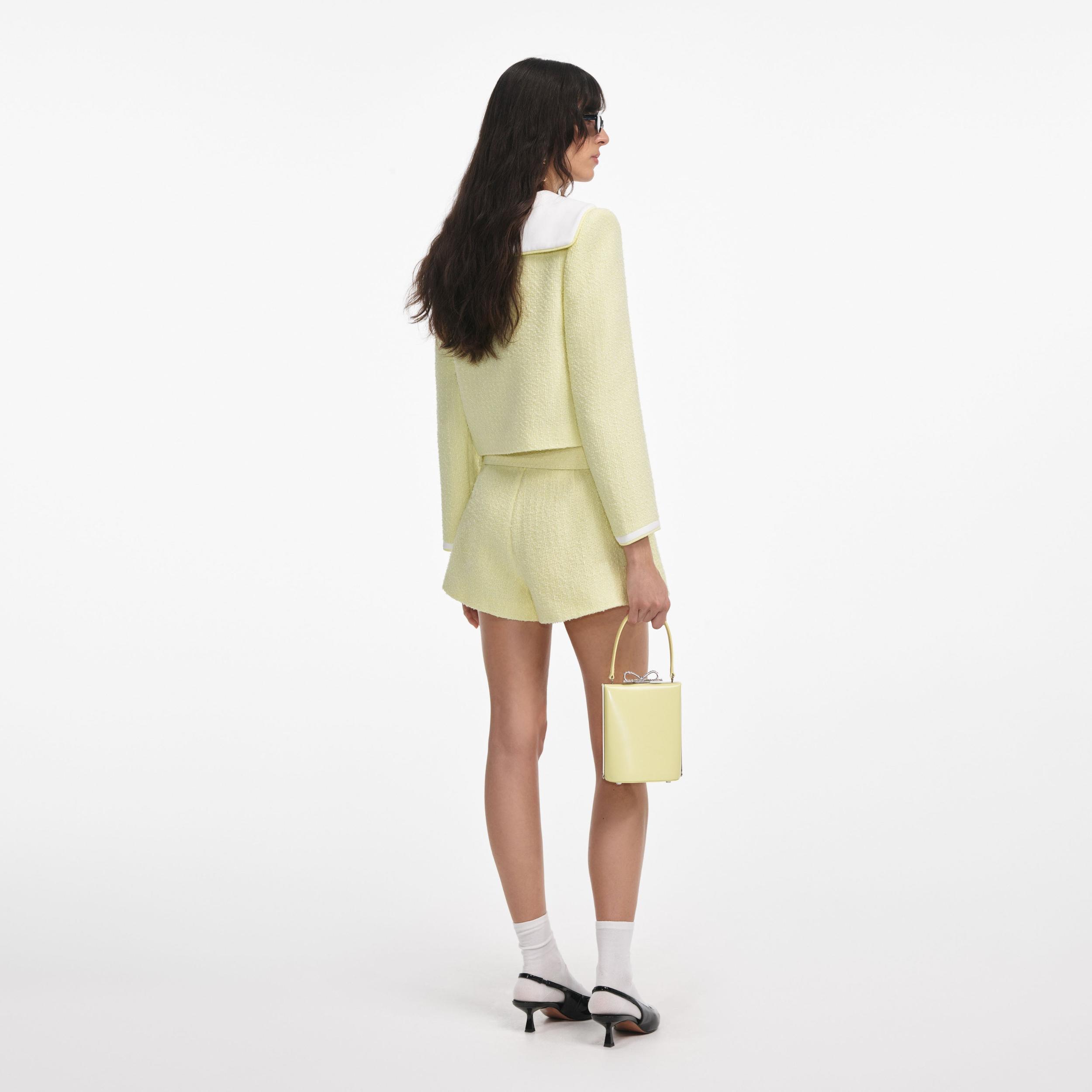 Yellow Boucle Skort Product Image
