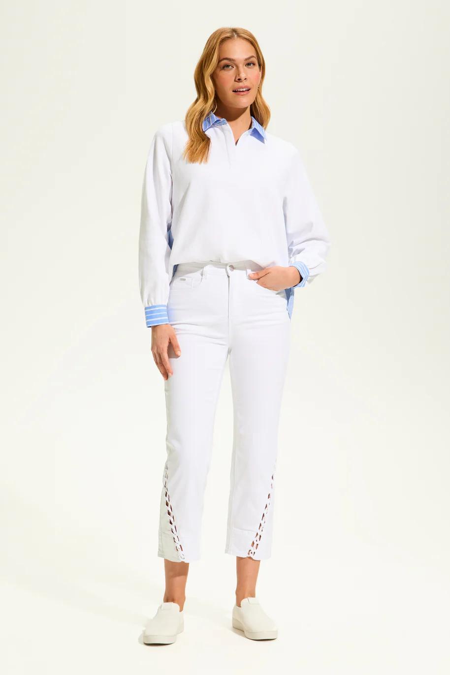 Suzanne Straight Crop Denim Product Image